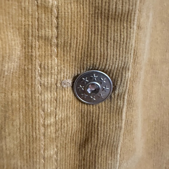 AMI Women's Corduroy Jacket Tan Size M Button-Up Trucker Western Retro Cowgirl - Picture 8 of 9